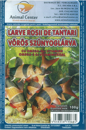 LARVE ROSII - (chironomus) cu vitamine